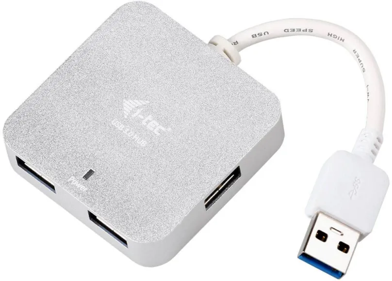 USB Hub i-tec USB 3.0 Metal Passive HUB 4 Port, pripojenie pomocou USB 3.2 Gen 1 (USB 3.0)