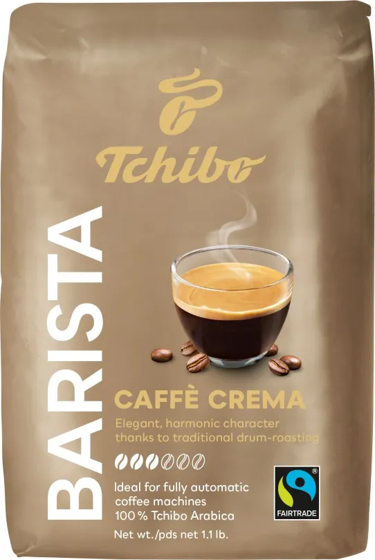 Káva Tchibo Barista Caffé Crema 500g, zrnková, 100% arabica,