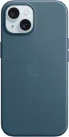 Kryt na mobil Apple iPhone 15 Kryt z tkaniny FineWoven s MagSafe tichomorsky modrý