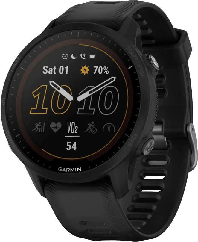Chytré hodinky Garmin Forerunner 955 Solar Black, pre mužov aj ženy, s ovládaním v slovenč