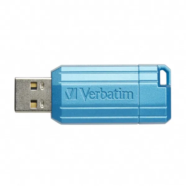 Verbatim USB flash disk, USB 2.0, 128GB, Store, N, Go PinStripe, modrý, 49461, pre archiváciu dát