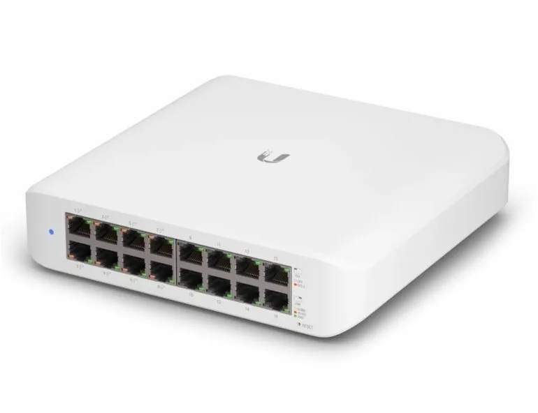 Switch Ubiquiti UniFi Switch Lite 16 PoE, 16x RJ-45, prenosová rýchlosť LAN portov 1 Gbit,
