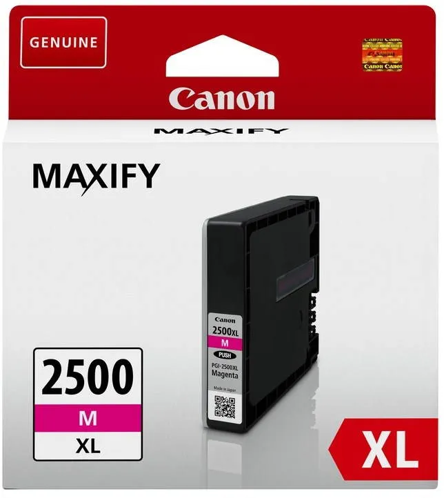Cartridge Canon PGI-2500XL M purpurová, pre tlačiarne Canon MAXIFY iB4050, iB4150, MB5050,
