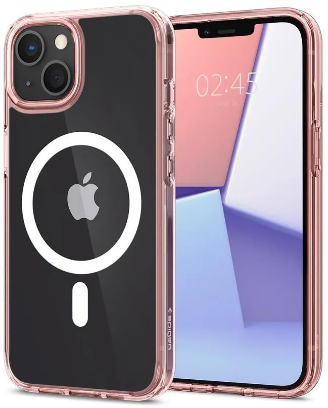 Kryt na mobil Spigen Ultra Hybrid Mag Rose Crystal iPhone 13, Apple iPhone 13, TPU a prehĺ