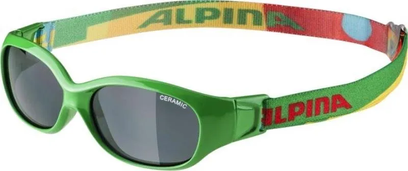 Slnečné okuliare ALPINA SPORTS Flexxy Kids Green-Puzzle Gloss