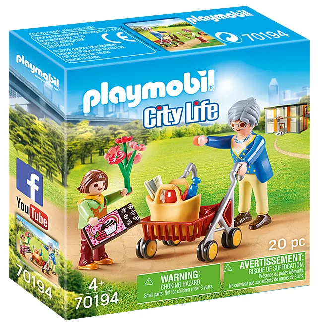 PLAYMOBIL® City Life 70194 Babička s chodítkom
