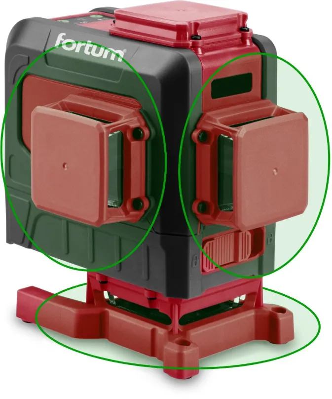 Rotačný laser FORTUM laser zelený 3D líniový, 4780216