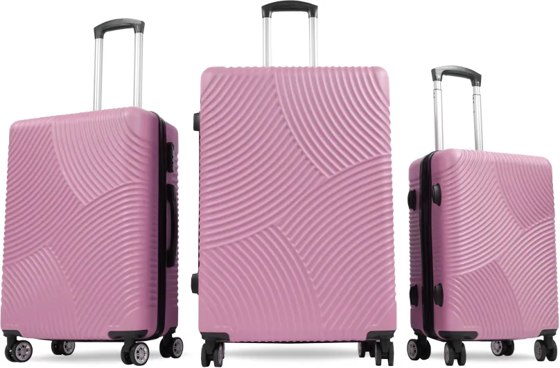 Sada kufrov Aga Travel Sada cestovných kufrov MR4654 Ružová