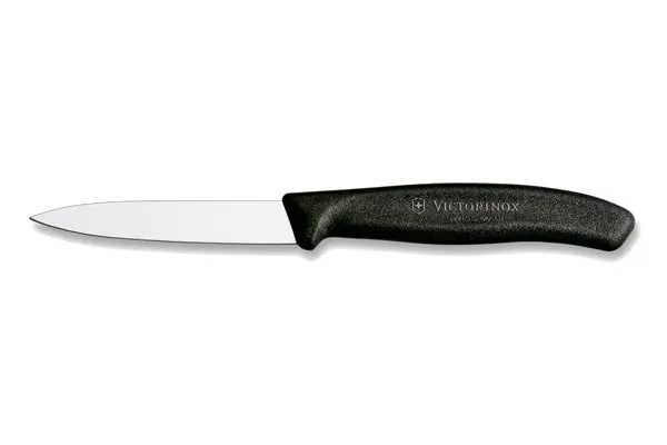 Kuchynský nôž Victorinox nôž na zeleninu 8cm plast čierny