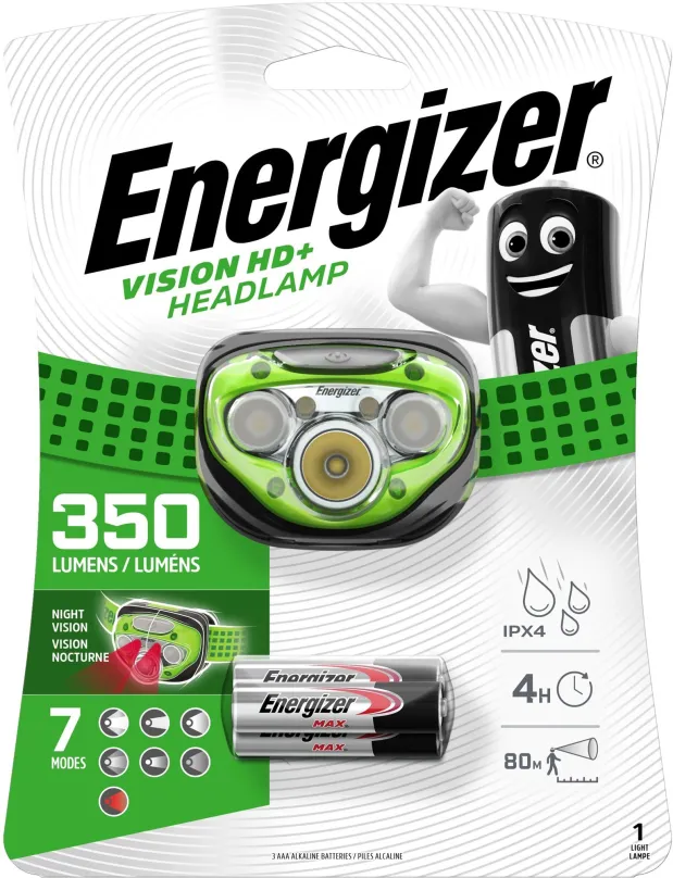 Čelovka Energizer Headlight Vision HD + 350lm 3x AAA