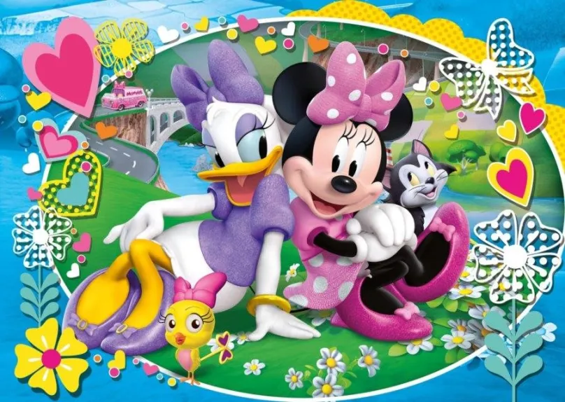Puzzle Clementoni Puzzle Minnie a Daisy: Na výlete MAXI 104 dielikov