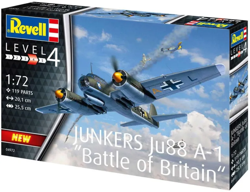 Model lietadla Plastic ModelKit lietadlo 04972 - Junkers Ju88 A-1 Battle of Britain