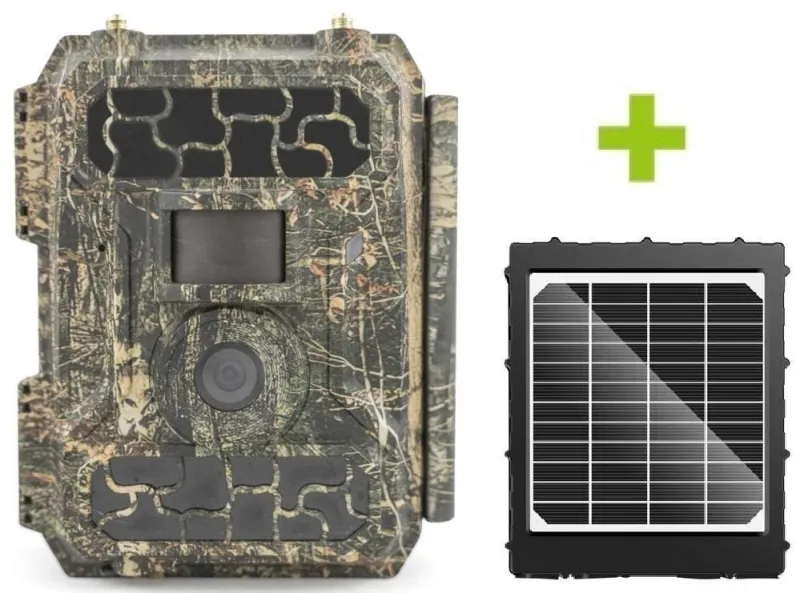 Fotopasca OXE Panther 4G a solárny panel + 32GB SD karta, SIM a 12ks batérií zadarmo
