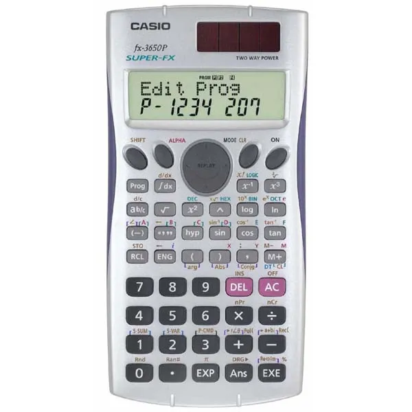 Casio Kalkulačka FX 3650 P, biela, programovateľná, dvanásťmiestna