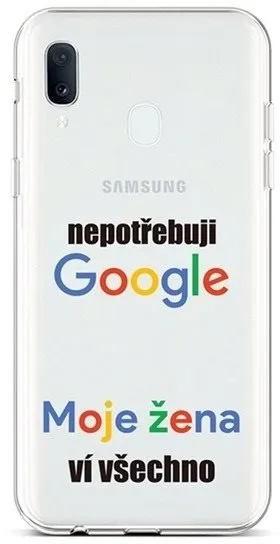 Kryt na mobil TopQ Samsung A20e silikón Google 42934