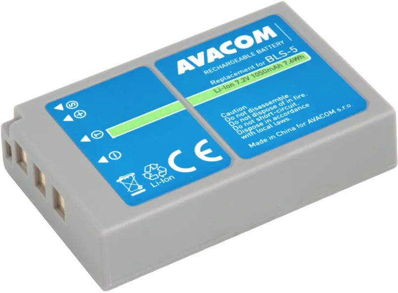 Batéria pre fotoaparát Avacom za Olympus BLS-5, BLS-50 Li-ion 7.2V 1050mAh 7.6Wh