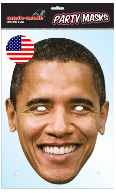 Karnevalová maska Barack Obama - maska celebrít