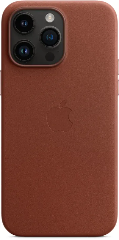 Kryt na mobil Apple iPhone 14 Pro Max Kožený kryt s MagSafe tehlovo hnedý