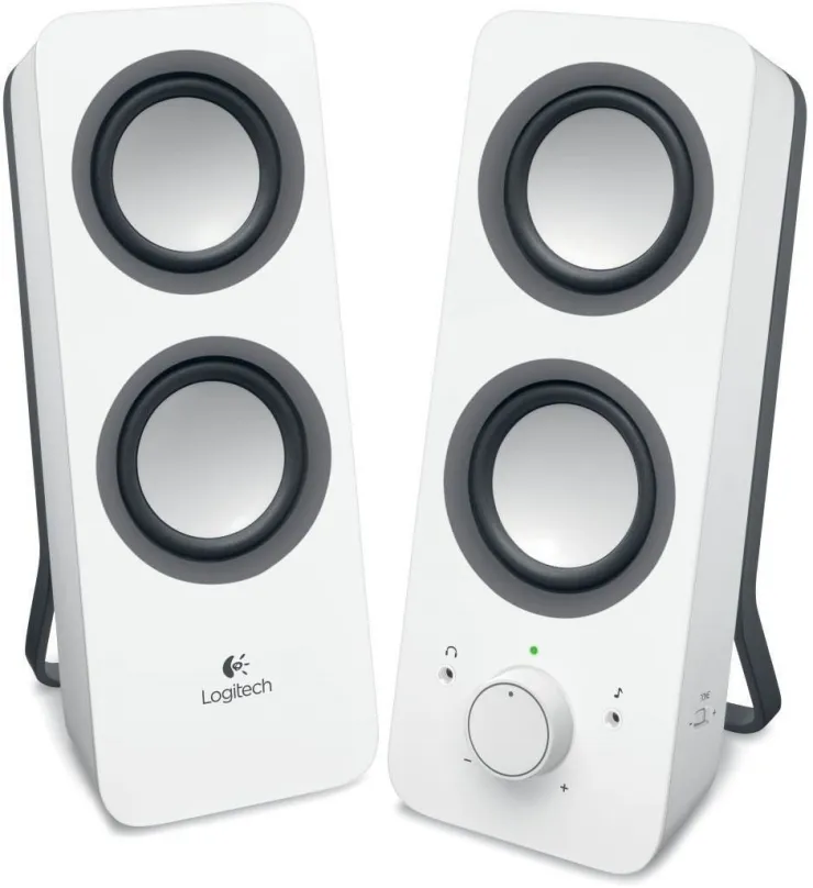Reproduktory Logitech Multimedia Speakers Z200 White, aktívne, 2.0 s výkonom 10W, 3,5 mm j