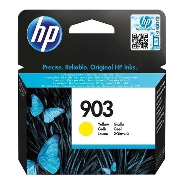 HP originálny ink T6L95AE, HP 903, žltá, 315 str., 4ml, HP Officejet 6962, Pro 6960,6961,6963,6964,6965,6966