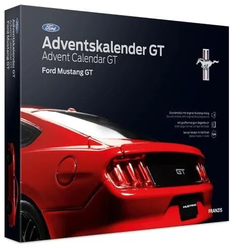 Adventný kalendár Franzis adventný kalendár Ford Mustang GT so zvukom 1:24