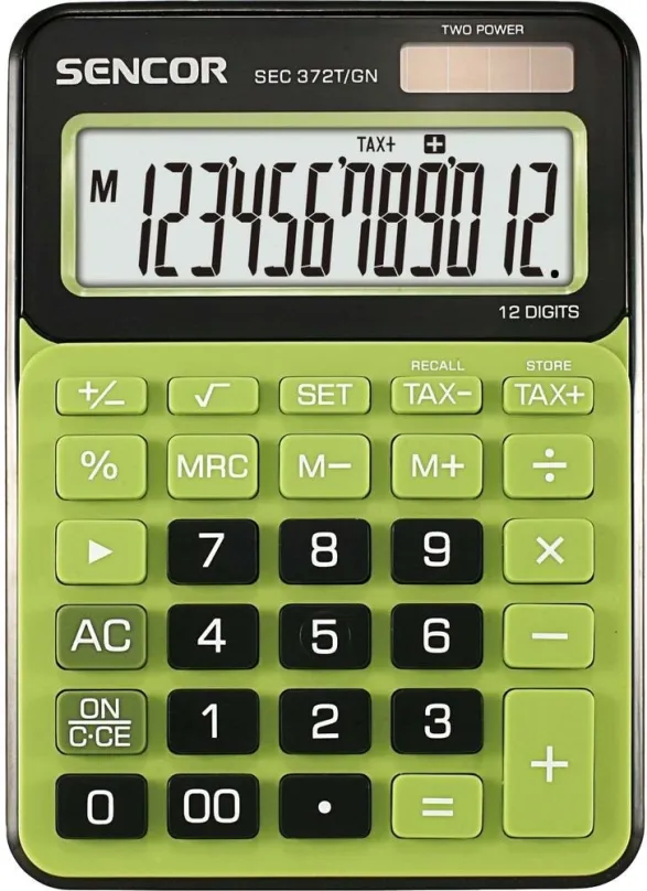 Kalkulačka Sencor SEC 372T / GN zelená