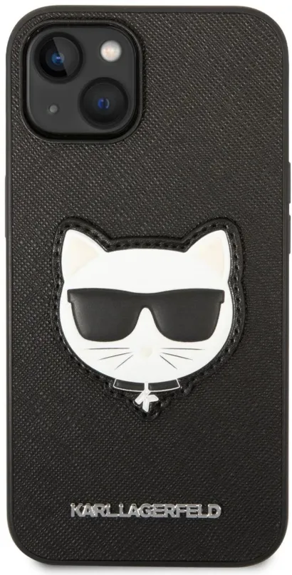 Kryt pre mobil Karl Lagerfeld PU Saffiano Choupette Head Zadný Kryt pre iPhone 14 Plus Black