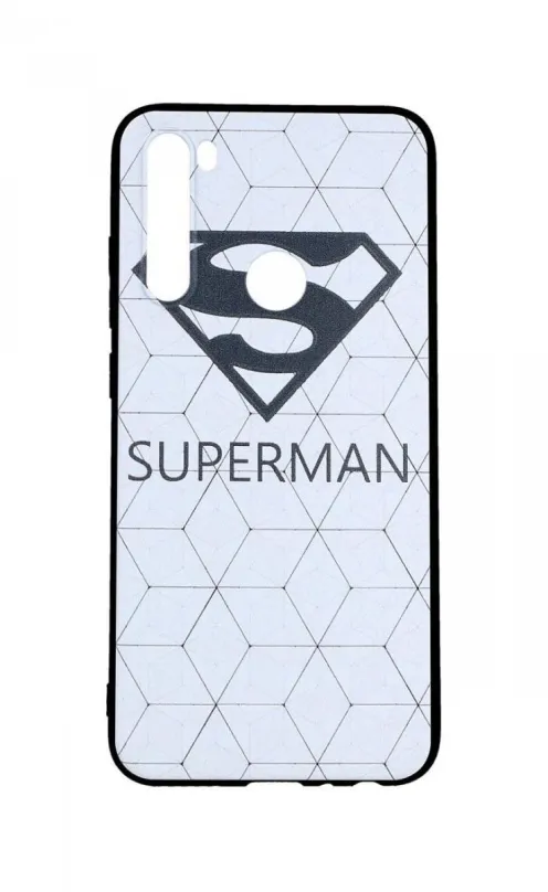 Kryt na mobil TopQ Xiaomi Redmi Note 8 3D silikón Biely Superman 46287