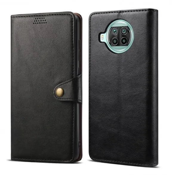Puzdro na mobil Lenuo Leather pre Xiaomi Mi 10T Lite, čierne