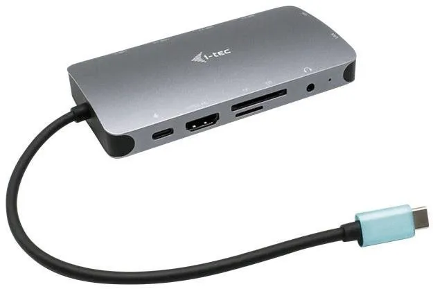 Replikátor portov i-tec USB-C Metal Nano Dock HDMI/VGA s LAN, Power Delivery 100W