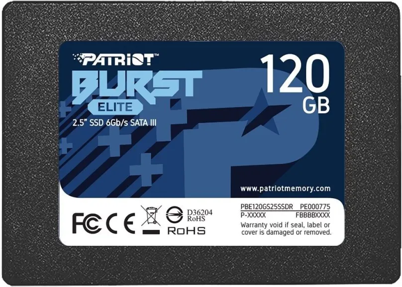 SSD disk Patriot Burst Elite 120GB, 2.5", SATA III, QLC (Quad-Level Cell), rýchlosť č