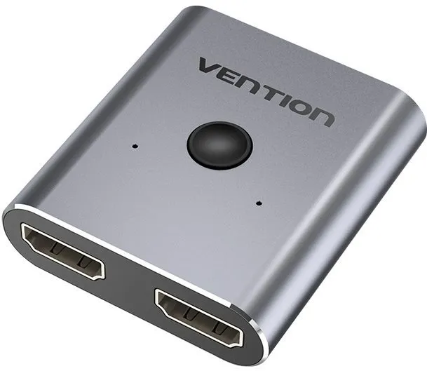 Switch Vention 2-Port HDMI Bi-Direction Switcher Silver, umožňuje pripojiť dve HDMI zariad
