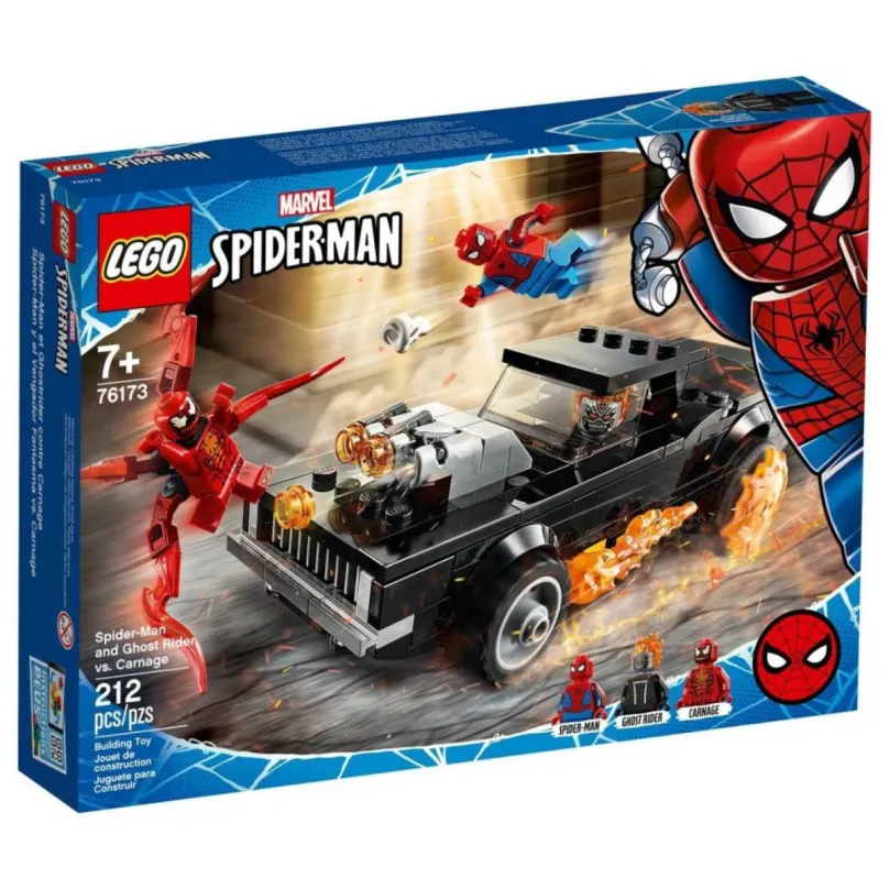 LEGO stavebnica LEGO Super Heroes 76173 Spider-Man a Ghost Rider vs. Carnage, pre deti, vh