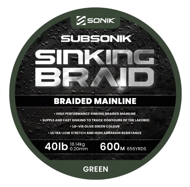 Sonik Šnúra Subsonik Sinking Braid 600m 0,20mm 40lb