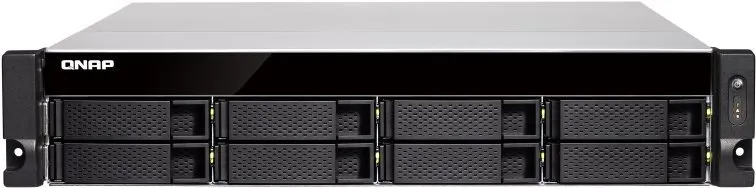 NAS QNAP TS-883XU-RP-E2124-8G, externý box pre 8× 2,5" a 3,5", SSD + HDD, CPU In