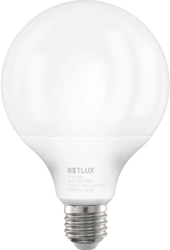 LED žiarovka RETLUX RLL 444 G95 E27 bigG 15W WW