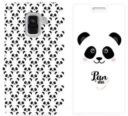 Kryt na mobil Flipové púzdro na mobil Samsung Galaxy A8 2018 - M030P Panda Amálka