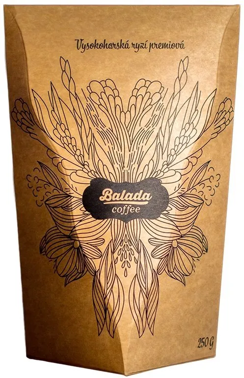 Káva Balada Coffee Panama, zrnková káva, 250g, zrnková, 100% arabica, pôvod Stredná Ame
