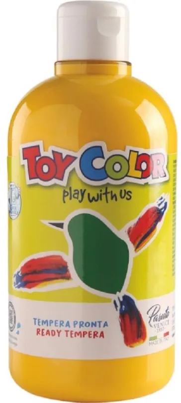 Tempery Temperová farba Toy color 500ml - tm. žltá