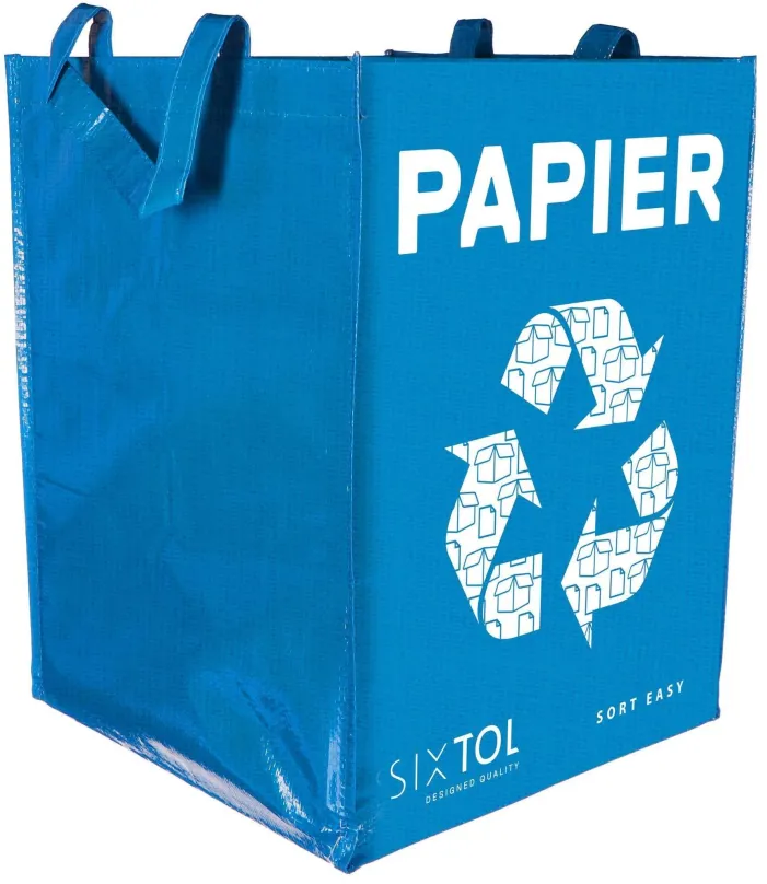 Odpadkový kôš SIXTOL Taška na triedený odpad SORT EASY PAPIER, 30x30x40cm, 36l
