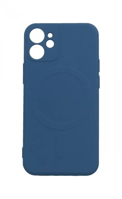 Kryt na mobil TopQ Kryt iPhone 12 Mini s MagSafe tmavo modrý 84989