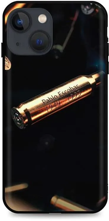 Kryt na mobil TopQ iPhone 13 mini silikón Pablo Escobar Bullet 65379