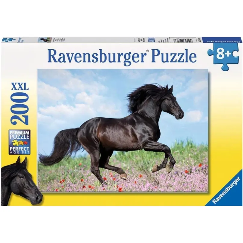 Ravensburger 12803 Puzzle Čierny žrebec 200 dielikov XXL