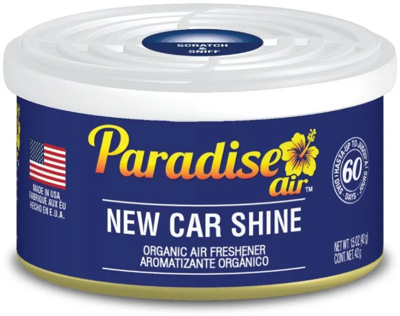 Vôňa do auta Paradise Air Organic Air Freshener, vôňa Nové auto