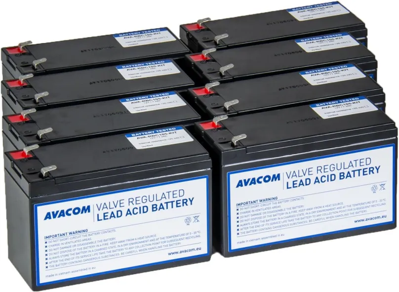 Batéria pre záložné zdroje Avacom batériový kit pre renováciu RBC105 (8ks batérií)