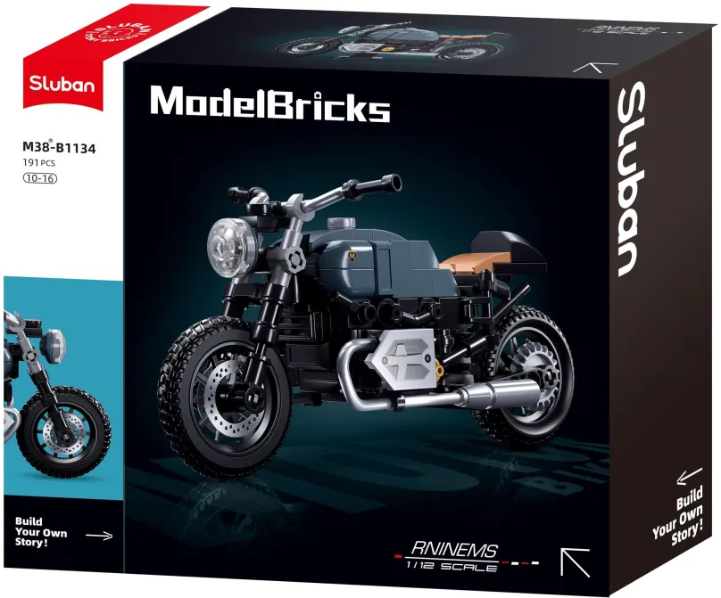 Stavebnica Sluban Model Bricks M38-B1134 Motorka Latte