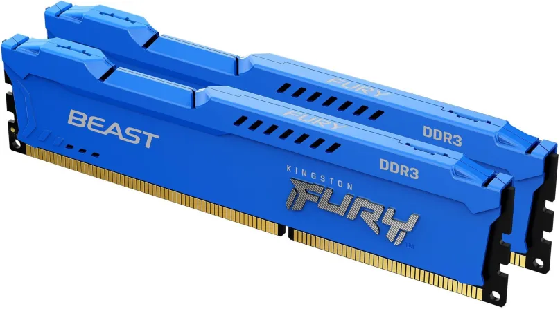 Operačná pamäť Kingston FURY 8GB KIT DDR3 1600MHz CL10 Beast Blue