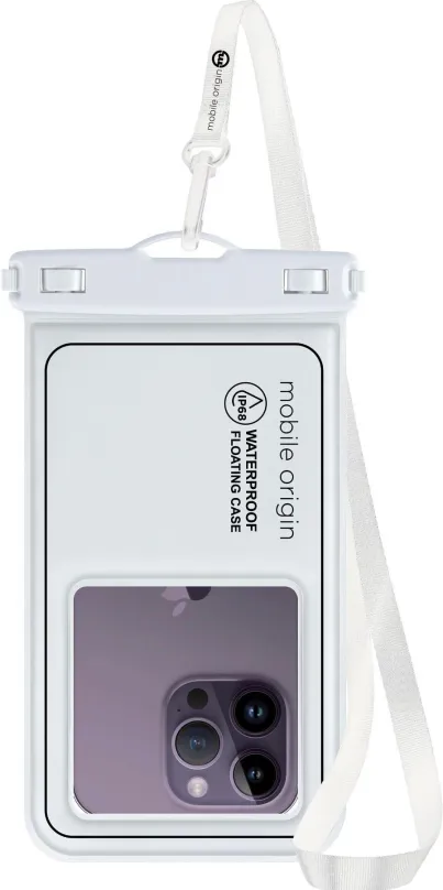 Vodotesné púzdro Mobile Origin Waterproof Floating Case 6.8" White/Black
