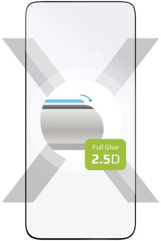 Ochranné sklo FIXED FullGlue-Cover pre Samsung Galaxy S24+ s podporou čítačky v displeji čiernej