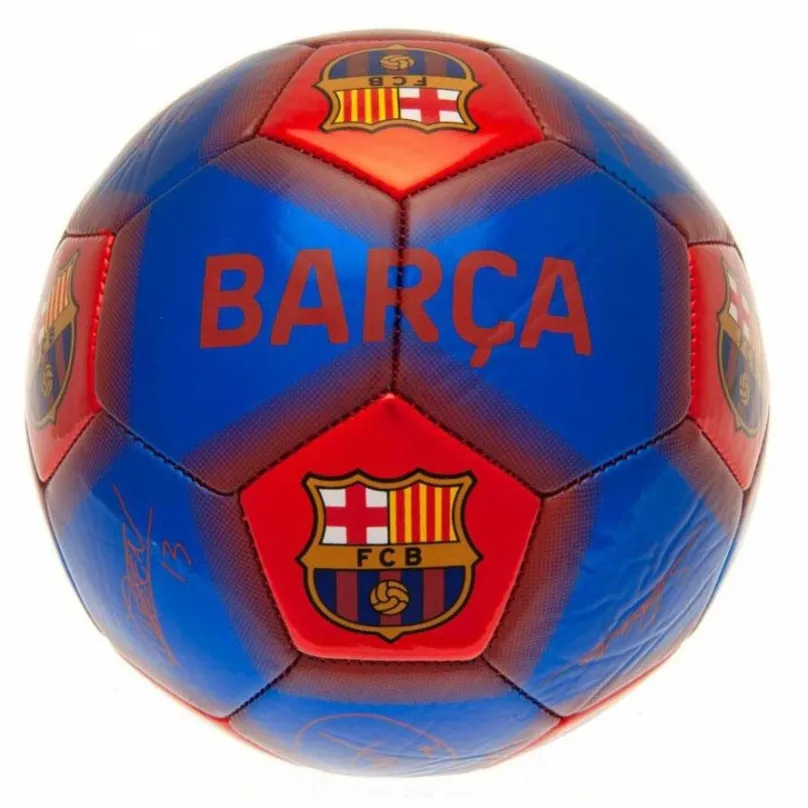 Futbalová lopta Fan-shop Mini Barcelona FC s podpismi